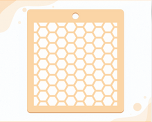 Honeycomb pattern stencil