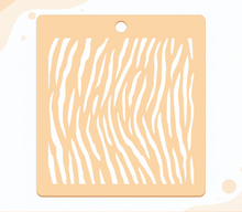 Tiger / Zebra pattern stencil