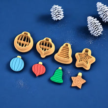 Set of 4 Minimal Christmas Ornaments