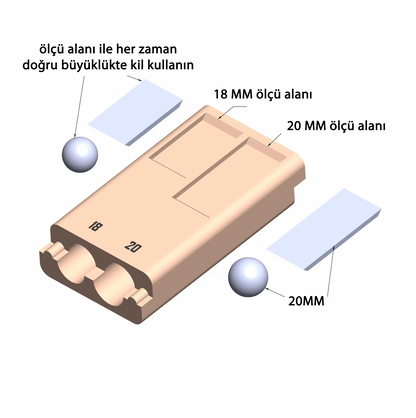 Ölçülü Boncuk Yapıcı 18mm 20mm bir arada