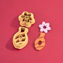 Flower Vase Earring Pattern 02