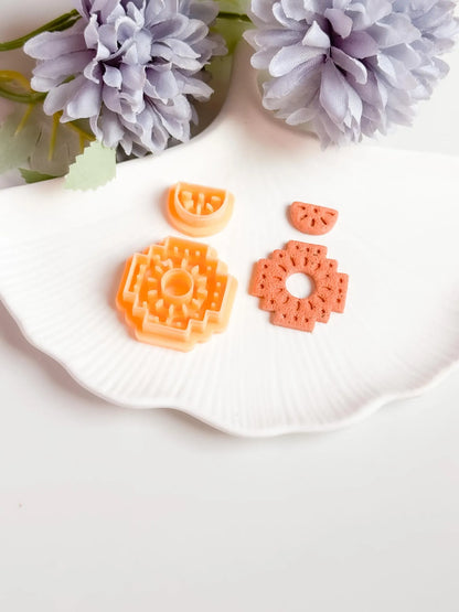 Ceramic Pattern Earring 16