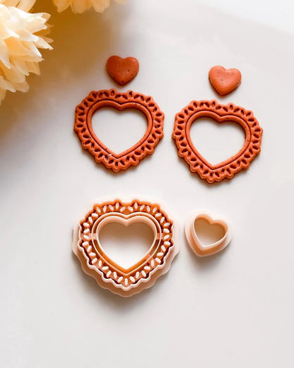 Ceramic Pattern Heart Mold