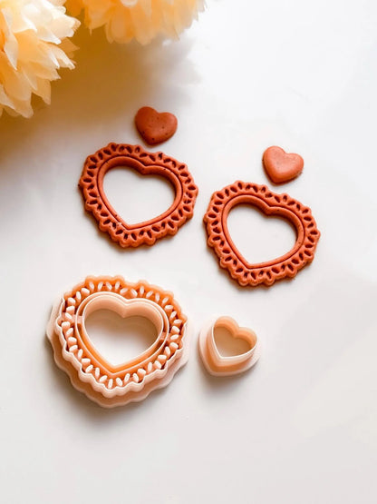 Ceramic Pattern Heart Mold