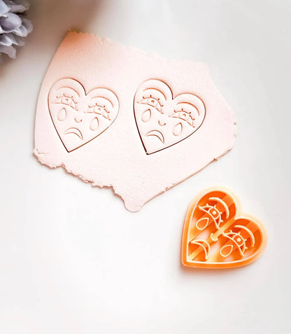 Tearful Heart Earring Pattern 2