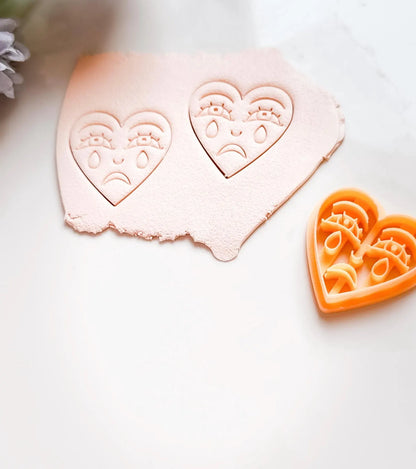 Tearful Heart Earring Pattern 2