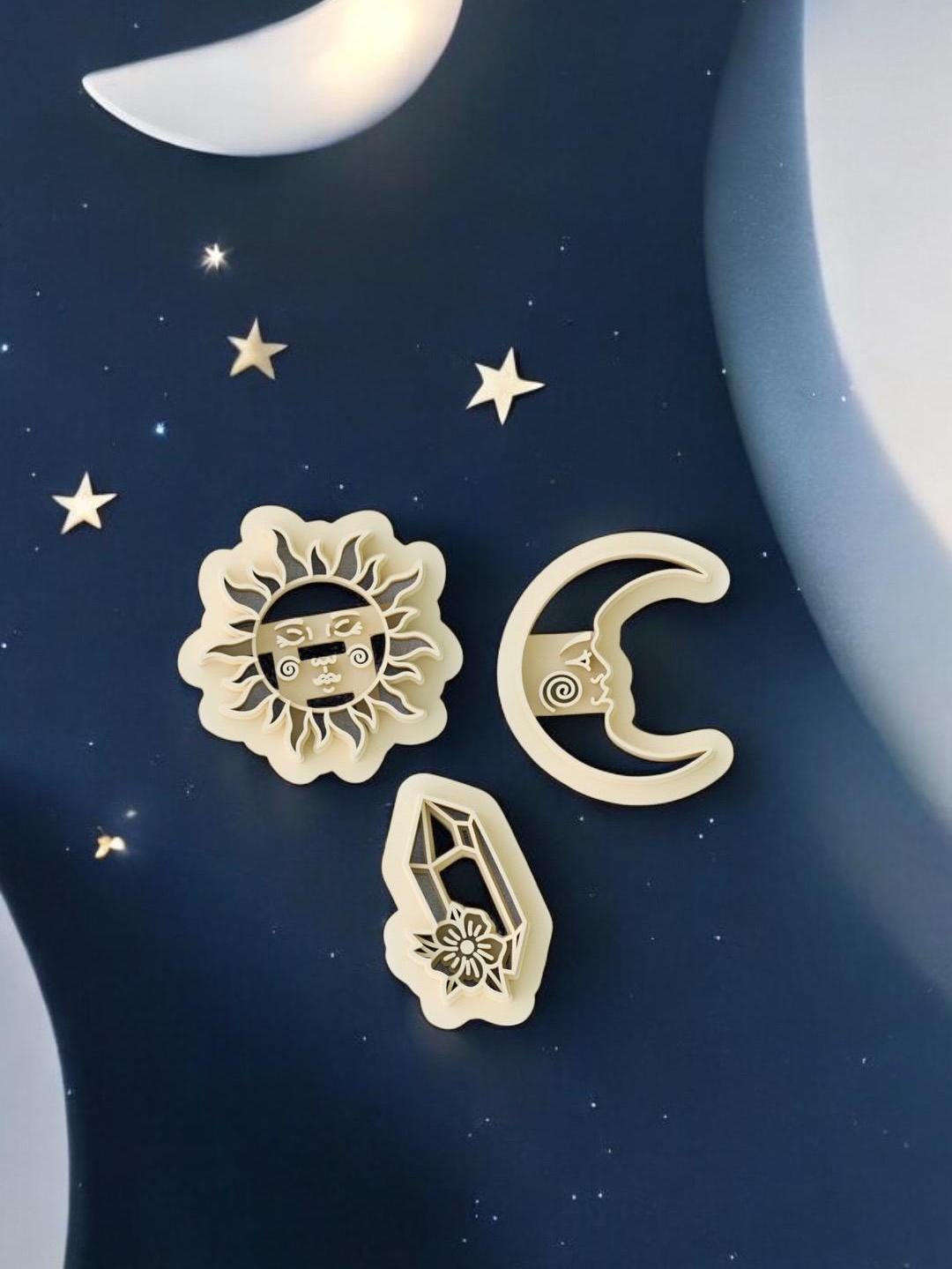 Sun Face Clay Cutter: Boho Jewelry & Crafts