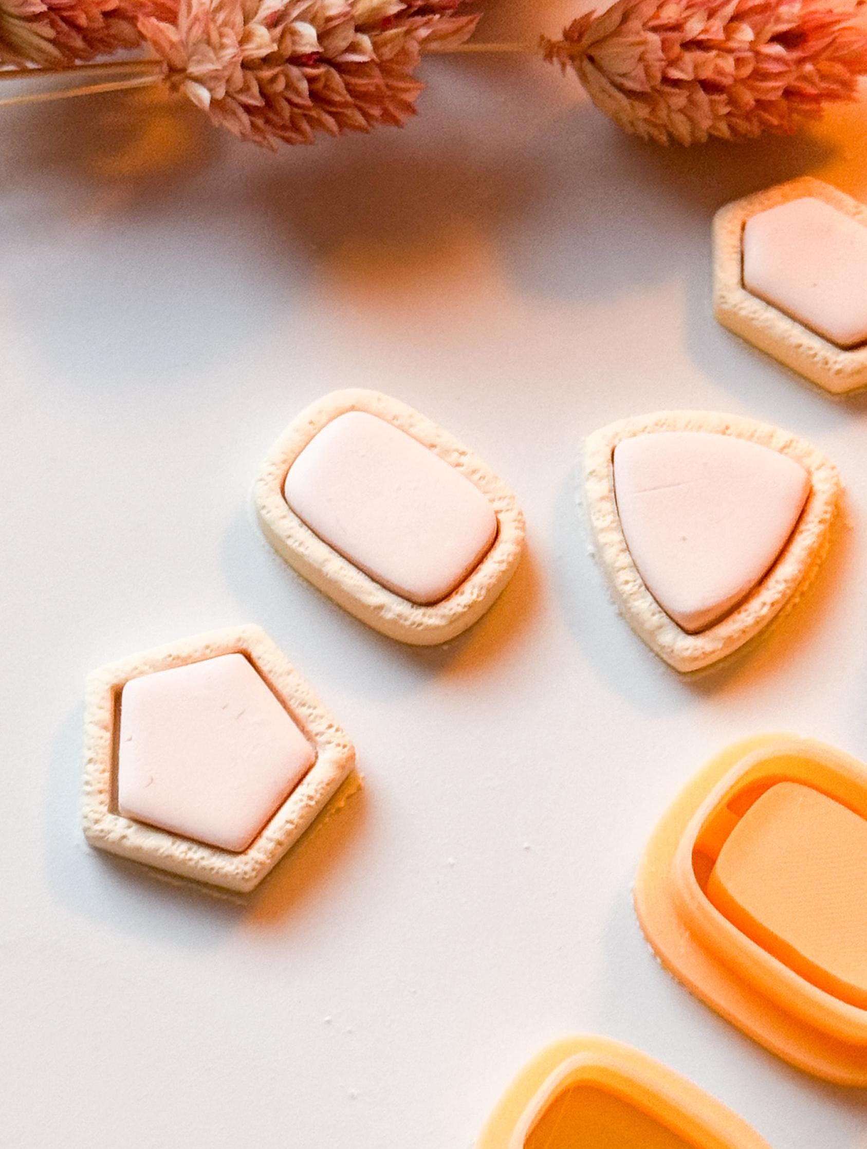 Polymer Clay Earring Cutter Set: Sharp Edge Bezel Cutters, 8 Piece