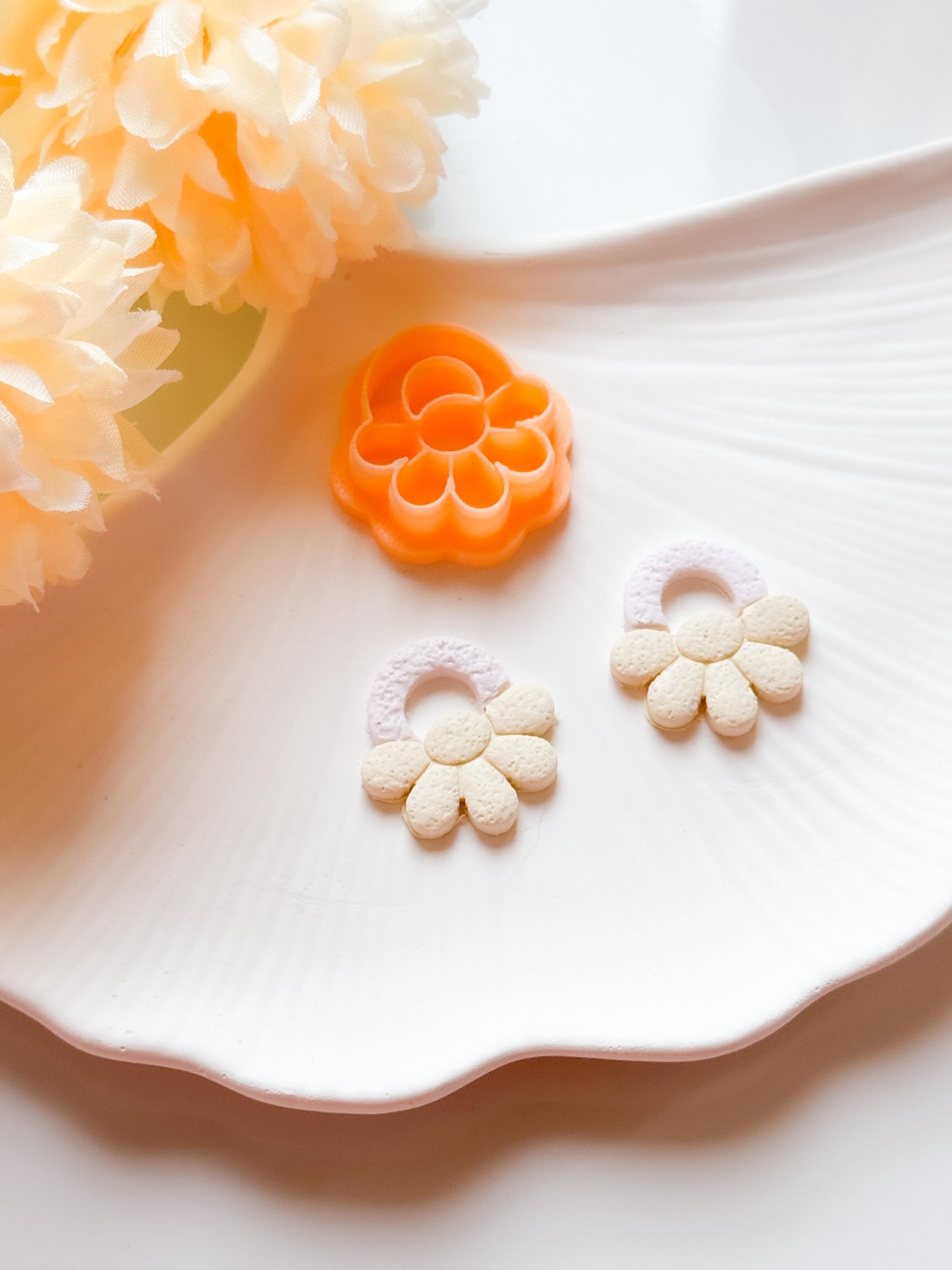 Flower Earring Cutter Set: Polymer Clay Floral Design Tool