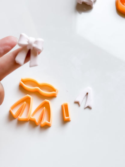 Coquette Bow Earring Clay Cutters: Sharp Edge, 3 Sizes