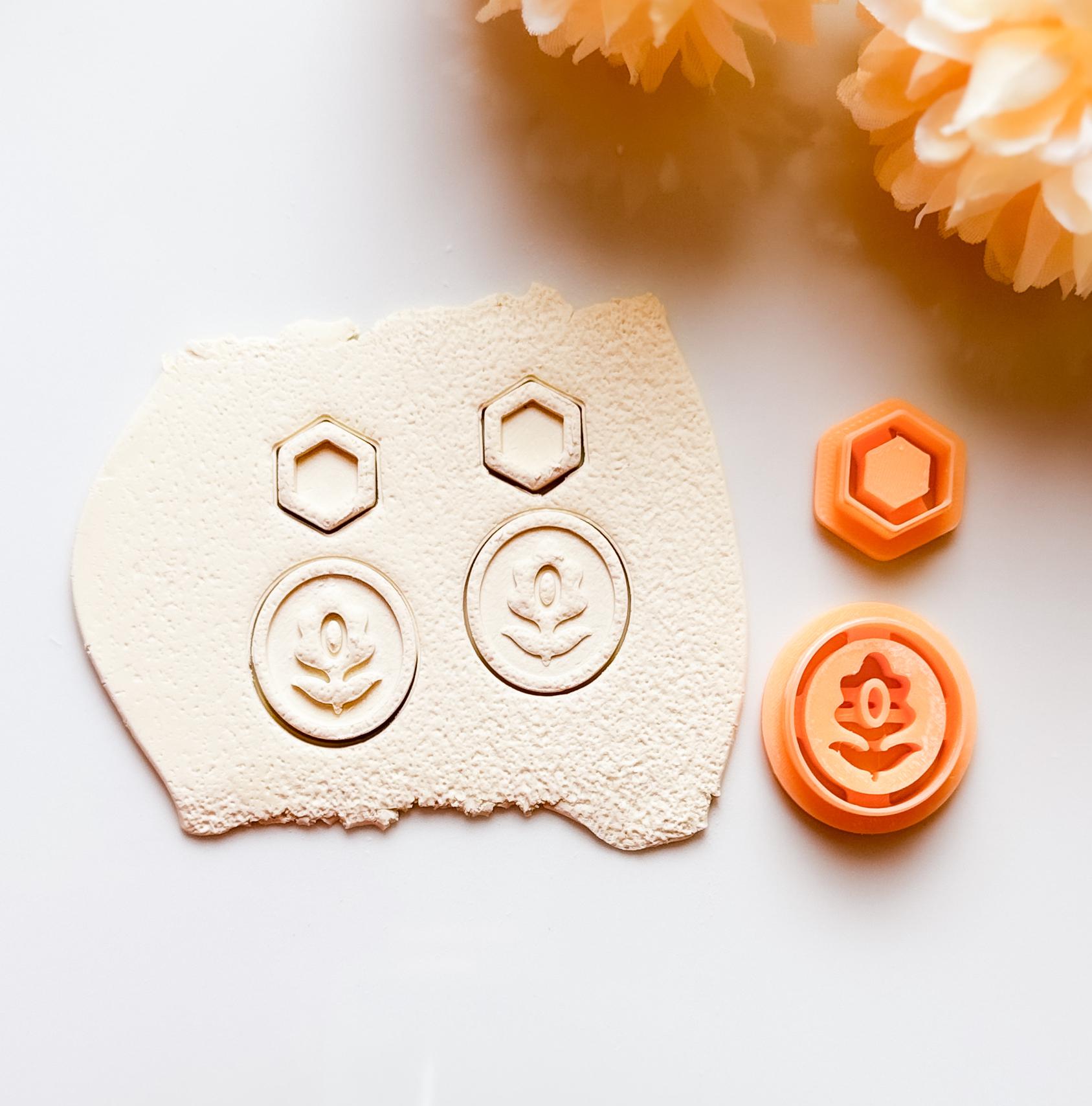 Flower Clay Cutter Set: Floral Earring Making Tool