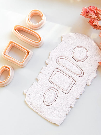 Organic Shape Polymer Clay Cutters: DIY Jewelry Making, 4 Piece Set