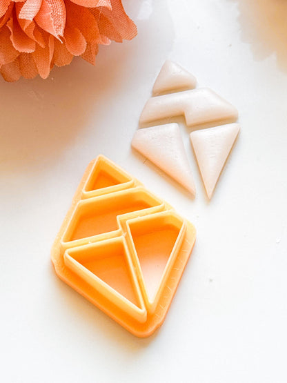 Geometric Clay Cutter Set: Modern DIY Earring Jewelry Making