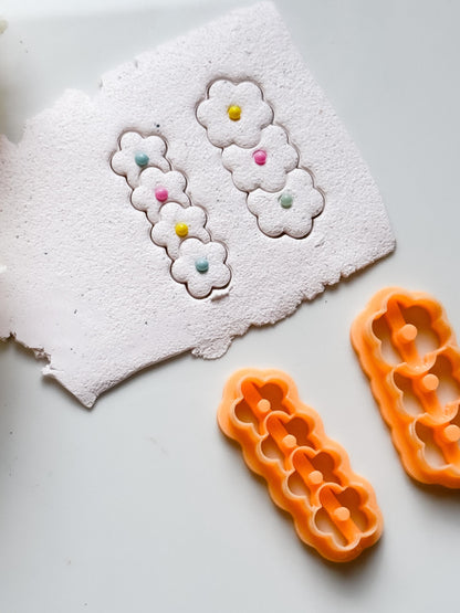 Flower Earring and Hair Clip Clay Cutter Set: DIY Jewelry Accessories