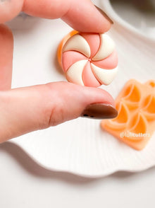 Peppermint Candy Earring Clay Cutter Set: Polymer Clay Jewelry Making