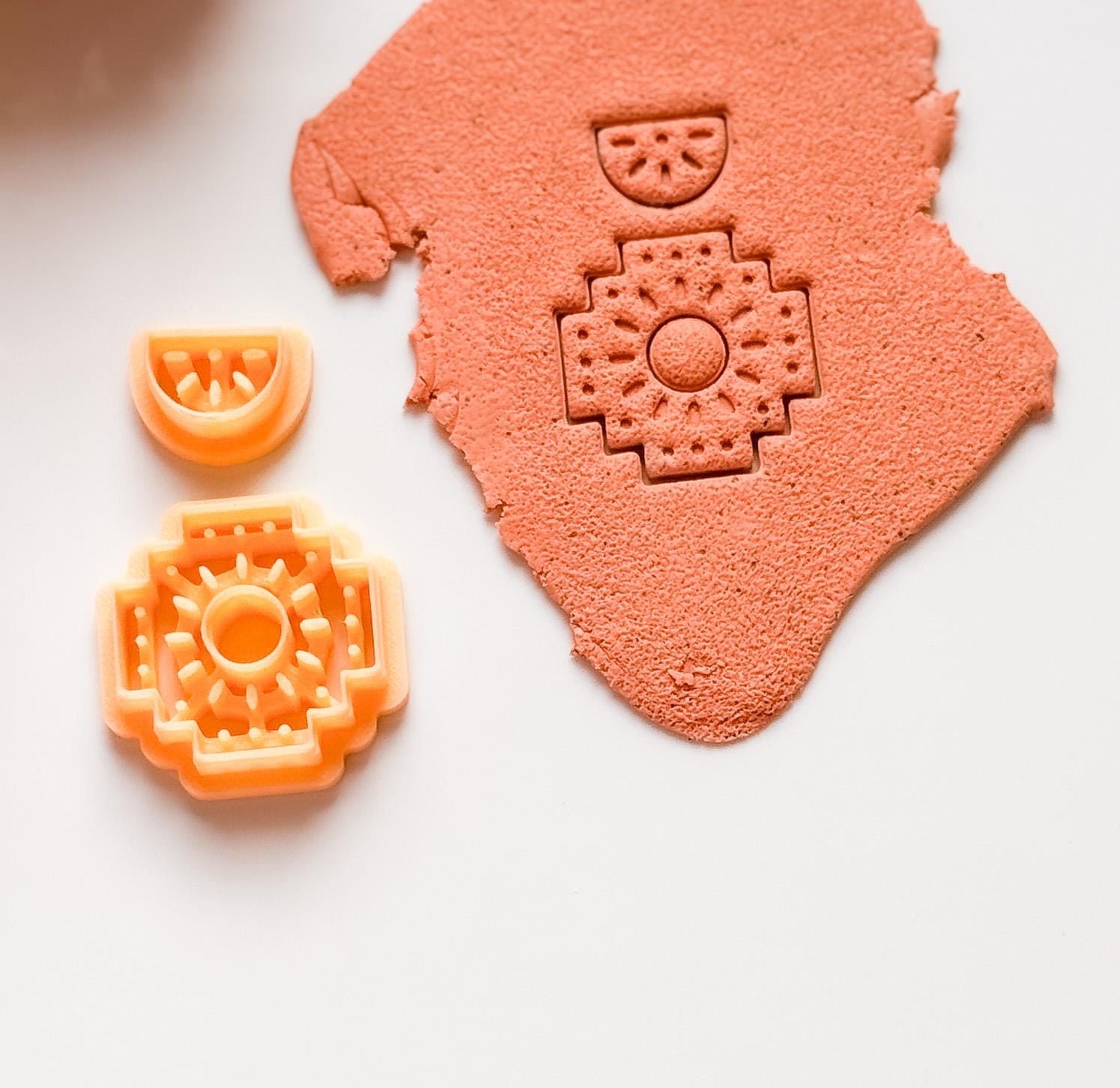 Boho Tile Polymer Clay Earring Cutter: Moroccan, Ethnic Style