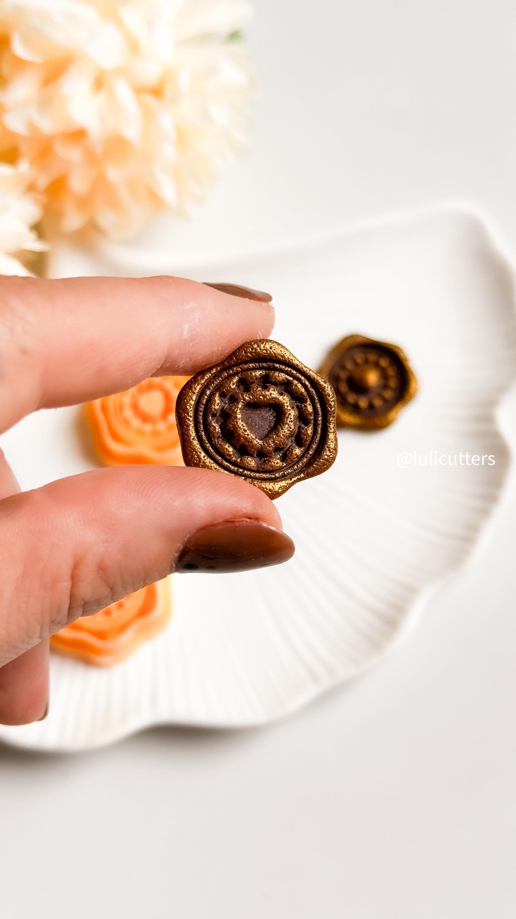 Heart Stamp Polymer Clay Earring Cutters: Embossed Jewelry Making Set