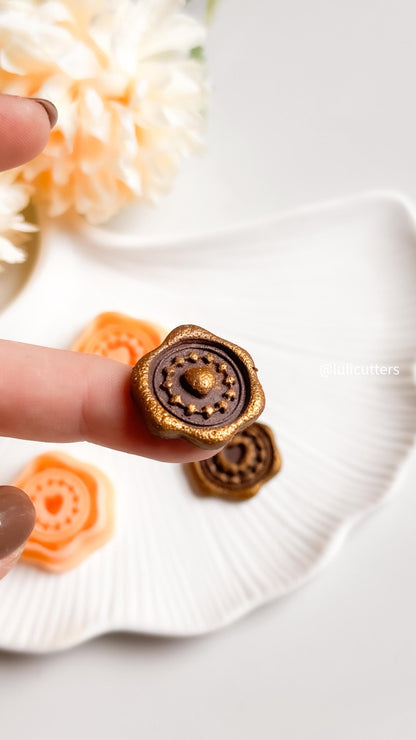 Heart Stamp Polymer Clay Earring Cutters: Embossed Jewelry Making Set