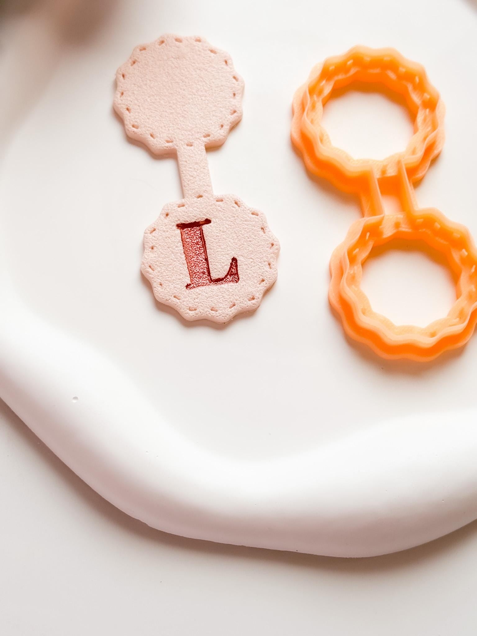 Stitch Effect Clay Cutter Set: Keychain & Bag Charm Maker