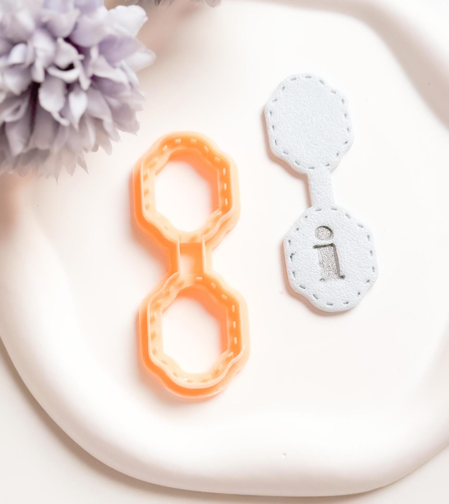 Stitch Effect Clay Cutter Set: Keychain & Bag Charm Maker