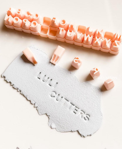 Lowercase Letter Stamp Set for Clay: Alphabet Imprint Tool (6mm 7mm 8mm)