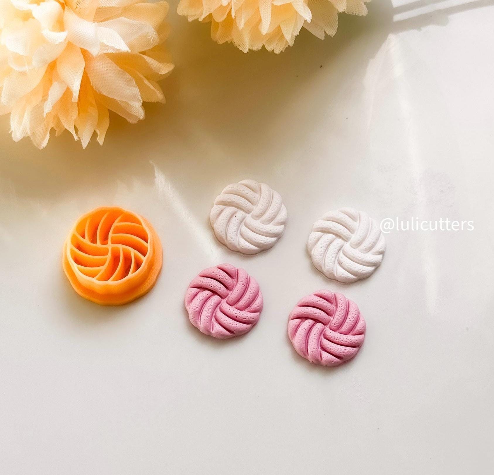 Braided Knot Swirl Clay Cutter: Rope Texture Jewelry Tool