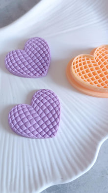 Heart Disco Ball Clay Cutter: 3D Printed Texture for Jewelry