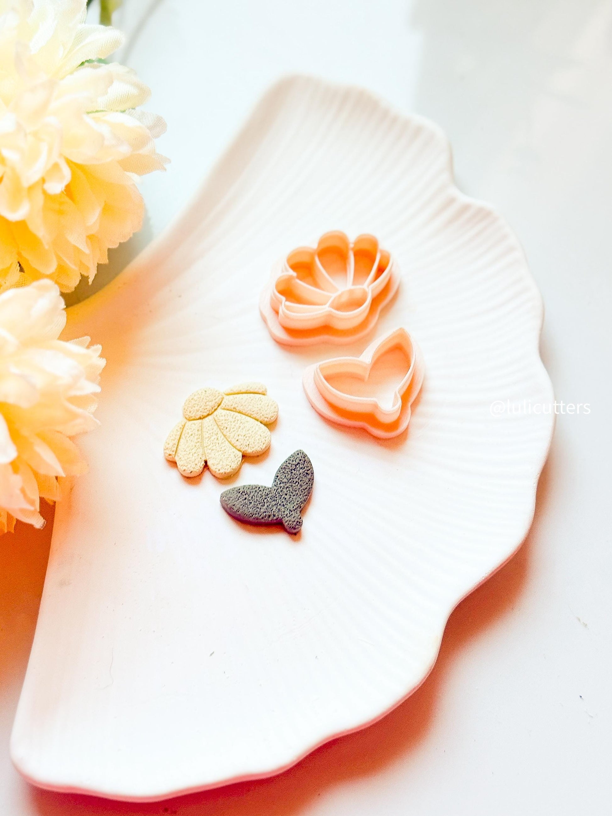 Flower Earring Cutter Set: Polymer Clay Floral Shape Tools