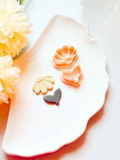 Flower Earring Cutter Set: Polymer Clay Floral Shape Tools