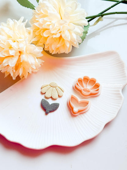 Flower Earring Cutter Set: Polymer Clay Floral Shape Tools