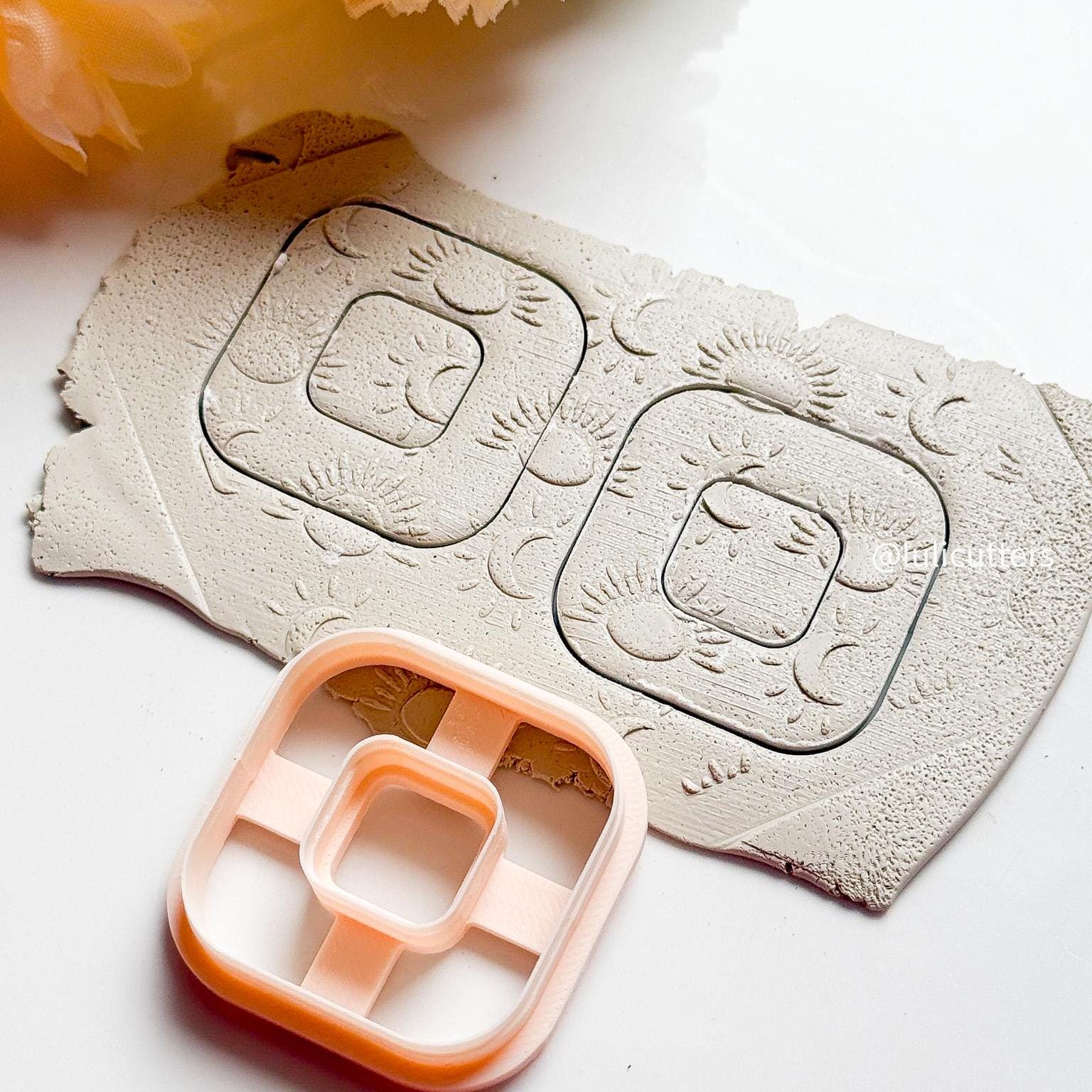 Rounded Square Clay Cutter: Boho Earring Jewelry Tool