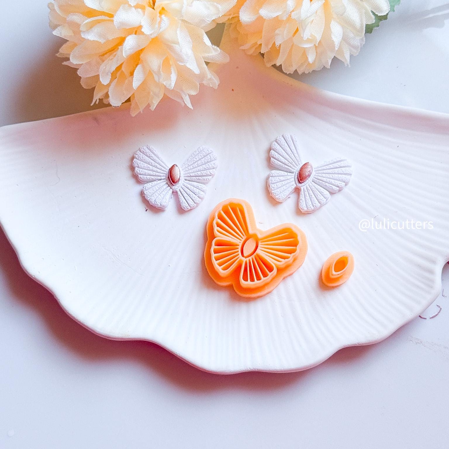 Art Deco Butterfly Clay Cutter: DIY Polymer Clay Earring Tool