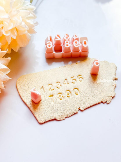 Lowercase Letter Stamp Set for Clay: Alphabet Imprint Tool (6mm 7mm 8mm)