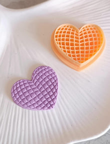 Heart Disco Ball Clay Cutter: 3D Printed Texture for Jewelry