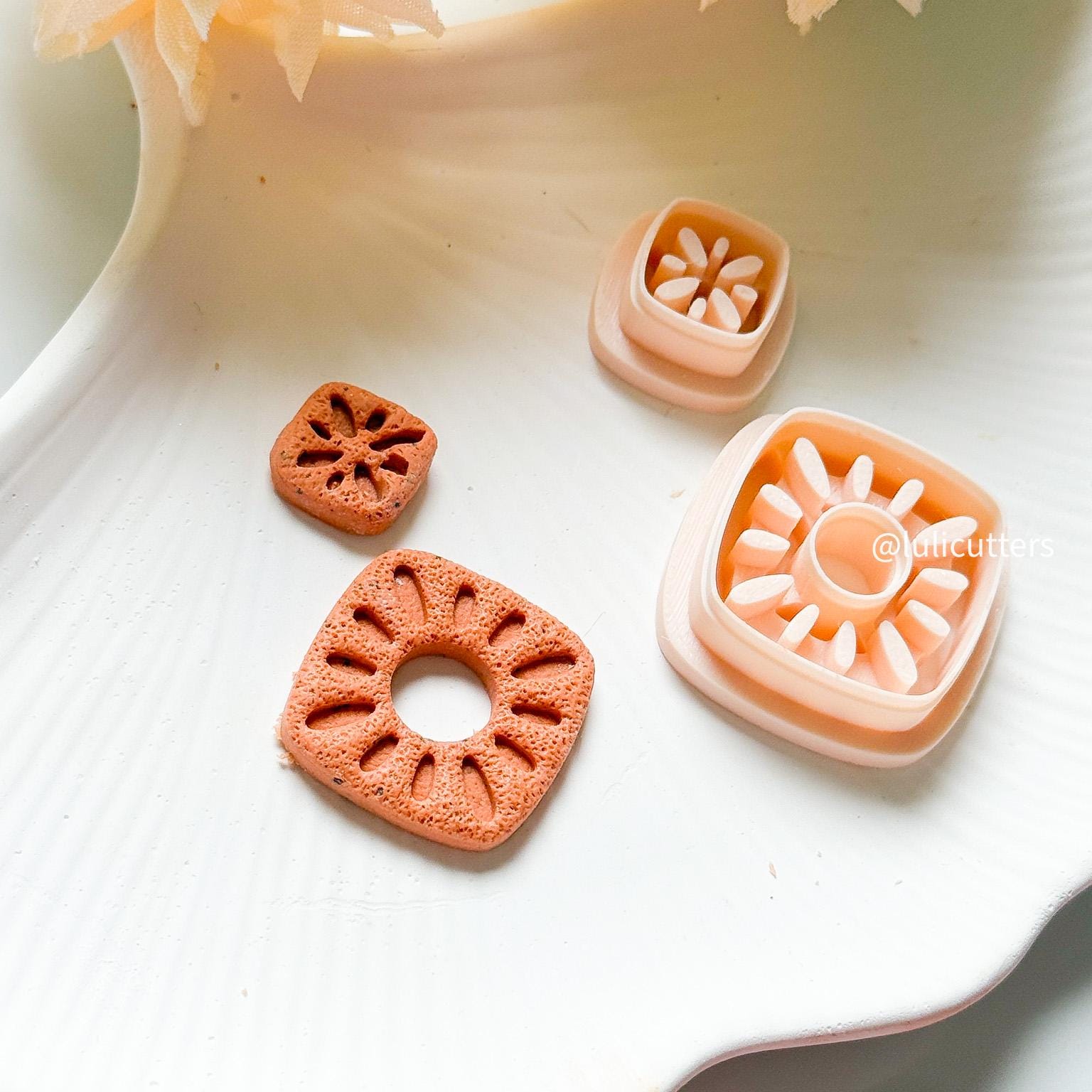 Ceramic Pattern Clay Cutter: Faux Pottery Jewelry Tool