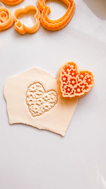 Flower Filled Heart Mold