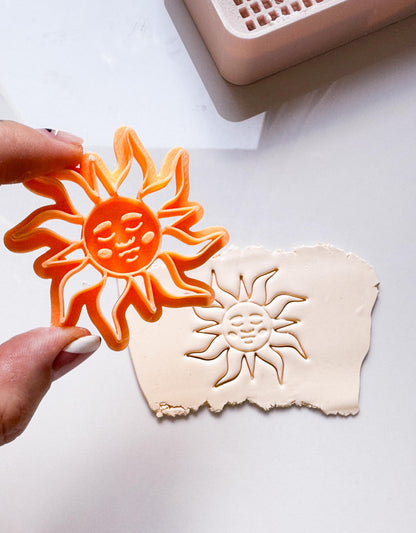 Sun Face Clay Cutter: Boho Jewelry & Crafts