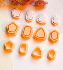 Polymer Clay Earring Cutter Set: Sharp Edge Bezel Cutters, 8 Piece