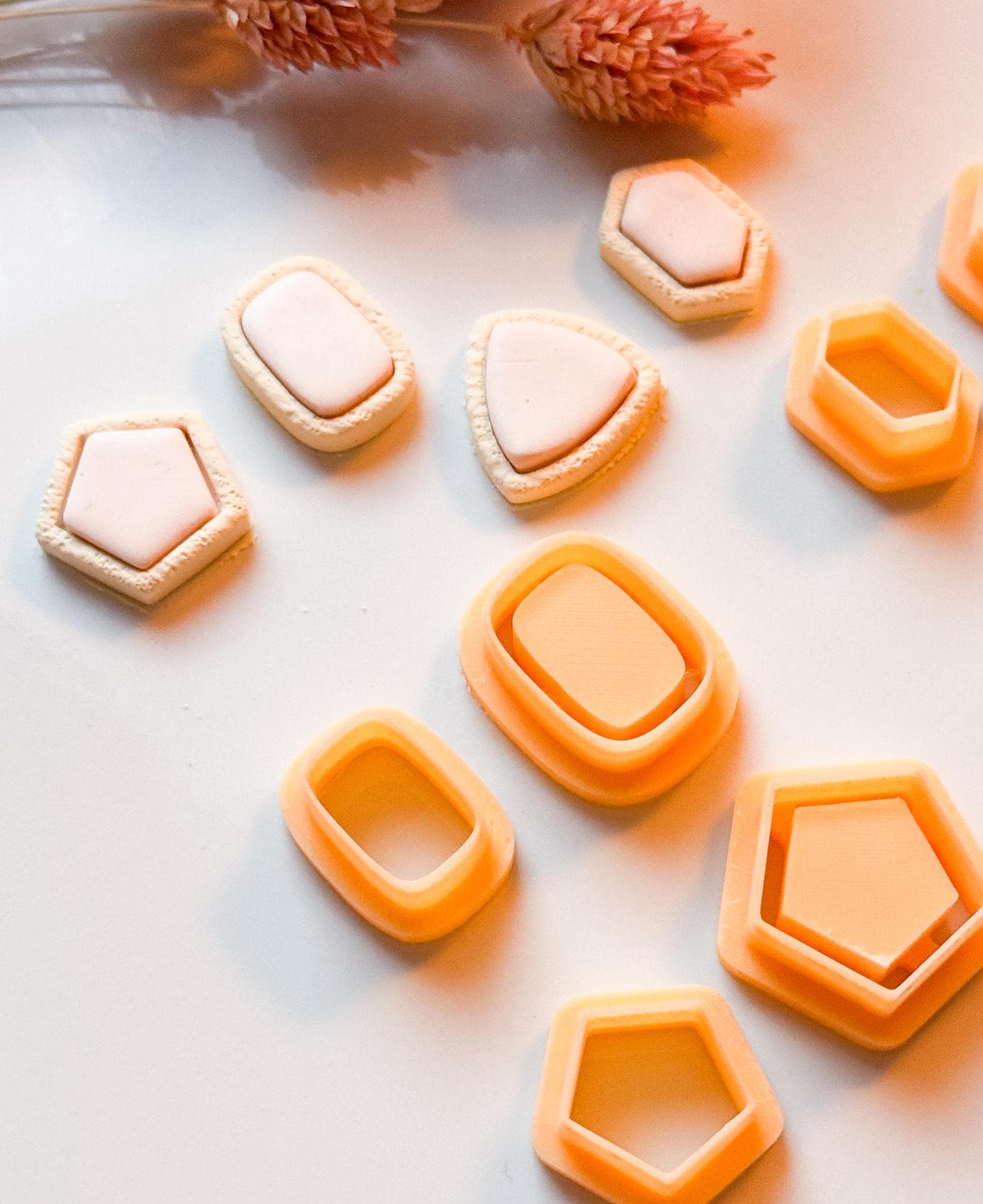 Polymer Clay Earring Cutter Set: Sharp Edge Bezel Cutters, 8 Piece