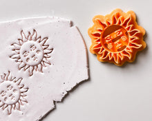 Boho Sun Face Clay Cutter: Polymer Clay Stamp, Earring Tool