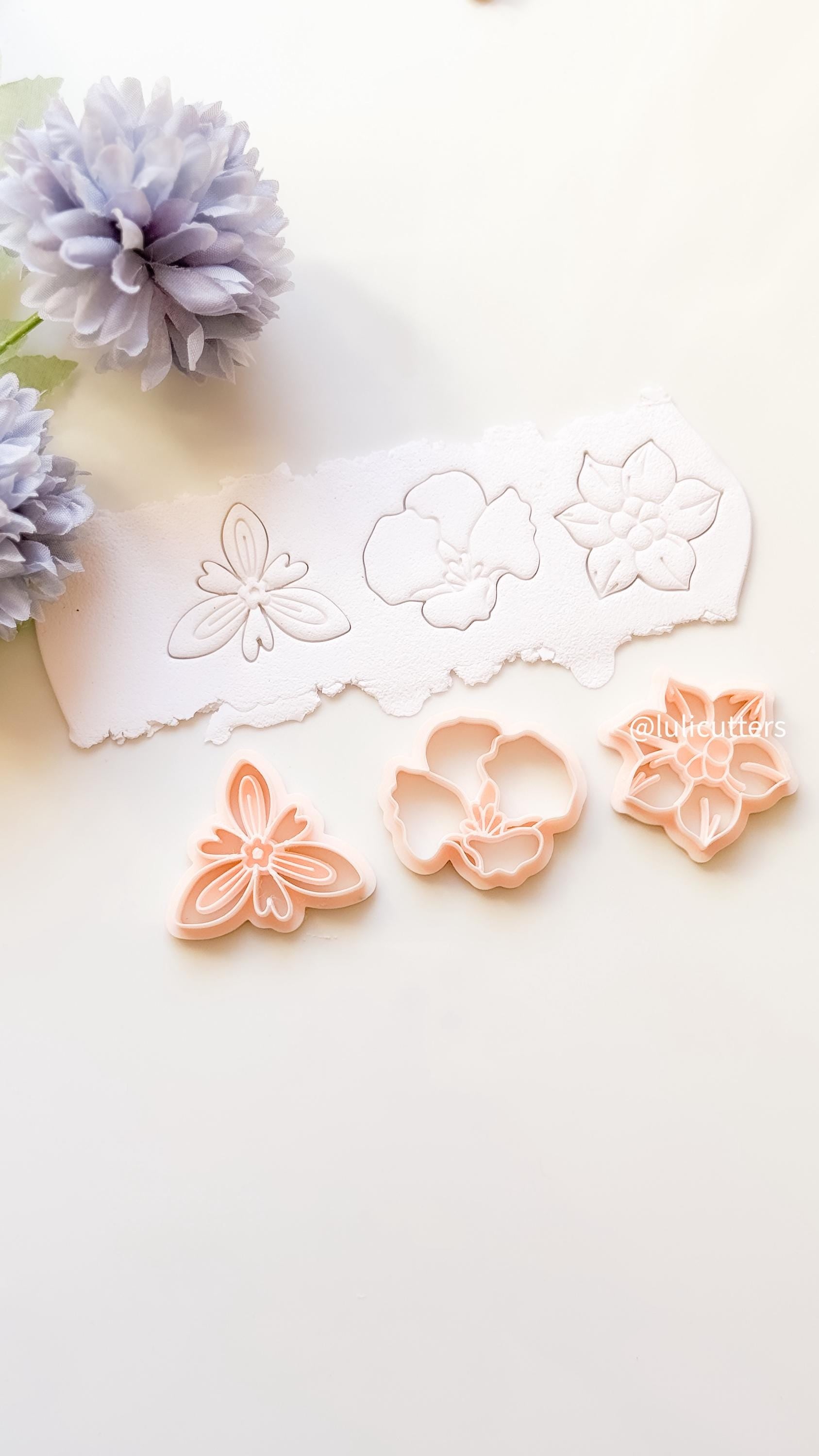 Floral Clay Cutter: Elegant Flower Jewelry Tool