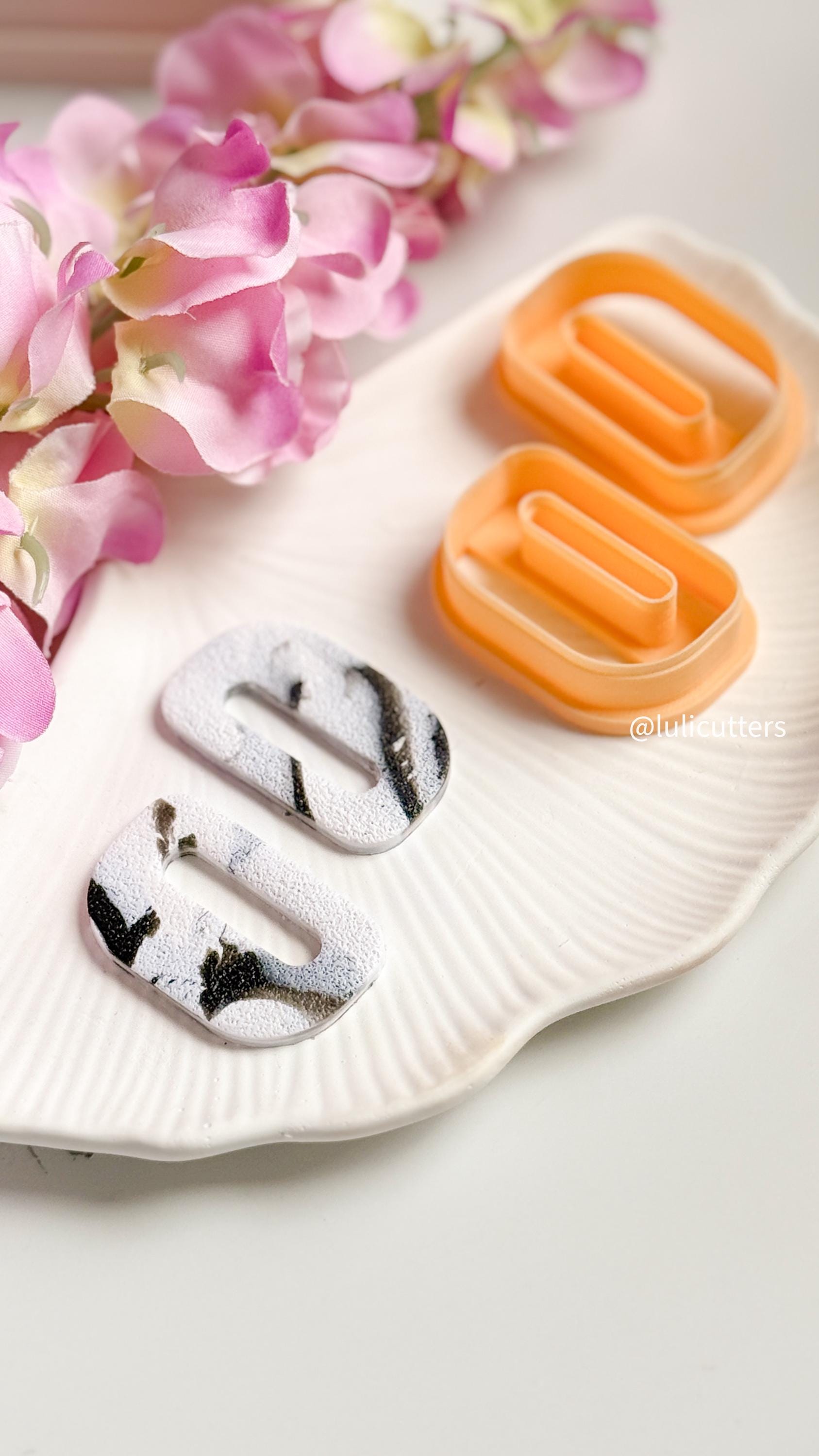 Geometric Clay Cutter Set: Modern Jewelry Making Supplies