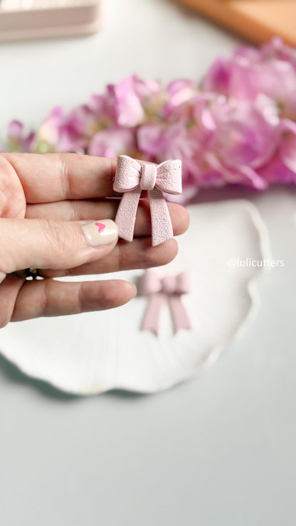 Coquette Bow Earring Clay Cutters: Sharp Edge, 3 Sizes