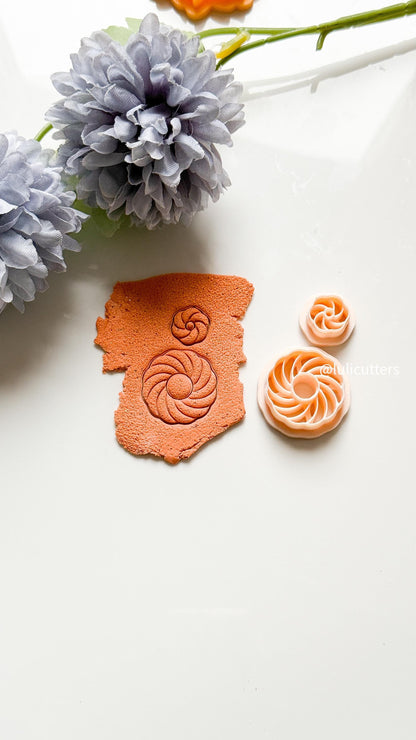 Swirl Clay Cutter Set: Spiral Polymer Clay Cutters for Earrings