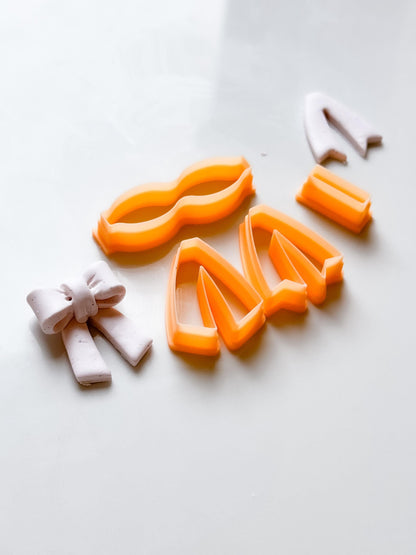 Coquette Bow Earring Clay Cutters: Sharp Edge, 3 Sizes