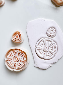 Ethnic Ceramic Pattern Clay Cutter Set: Polymer Clay Earring DIY