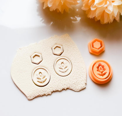 Flower Clay Cutter Set: Floral Earring Making Tool