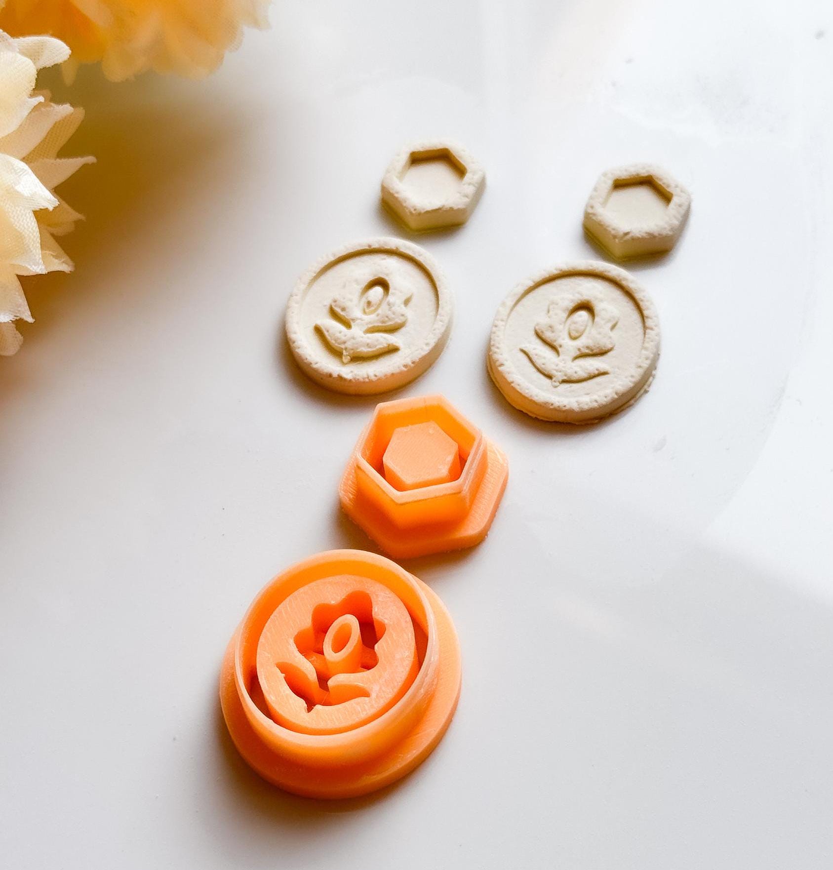 Flower Clay Cutter Set: Floral Earring Making Tool