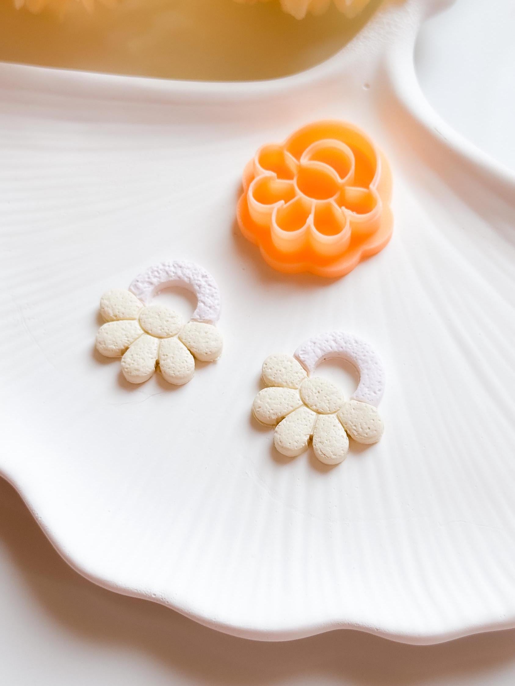 Flower Earring Cutter Set: Polymer Clay Floral Design Tool