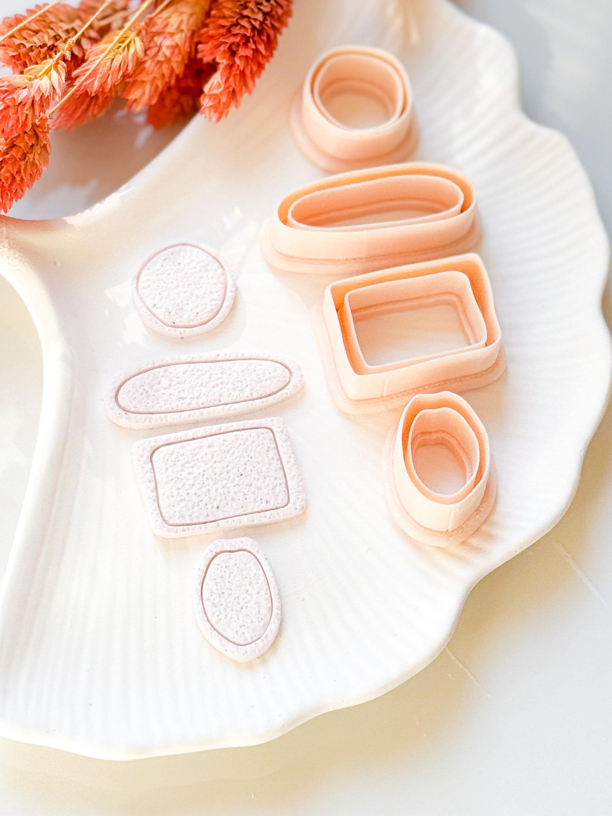 Organic Shape Polymer Clay Cutters: DIY Jewelry Making, 4 Piece Set